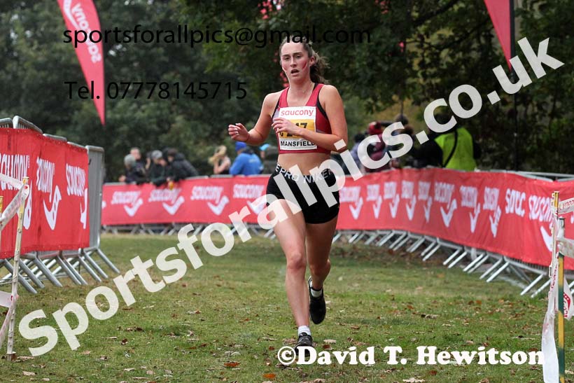 Junior womens 2021 National Cross Country Relays, Berry Hill Park, Mansfield. Photo: David T. Hewitson/Sports for All Pics
